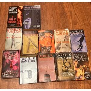 Laurell K. Hamilton Book Lot of 12, Paperback, Anita Blake Vampire, Merry Gentry